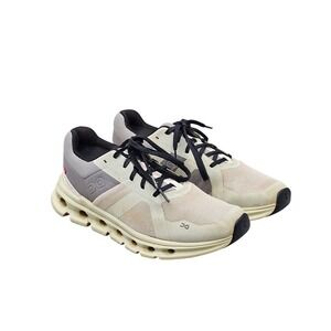 ON Women's Size 8.5 US Cloudrunner White Aloe Athletic Running Sneakers Shoes